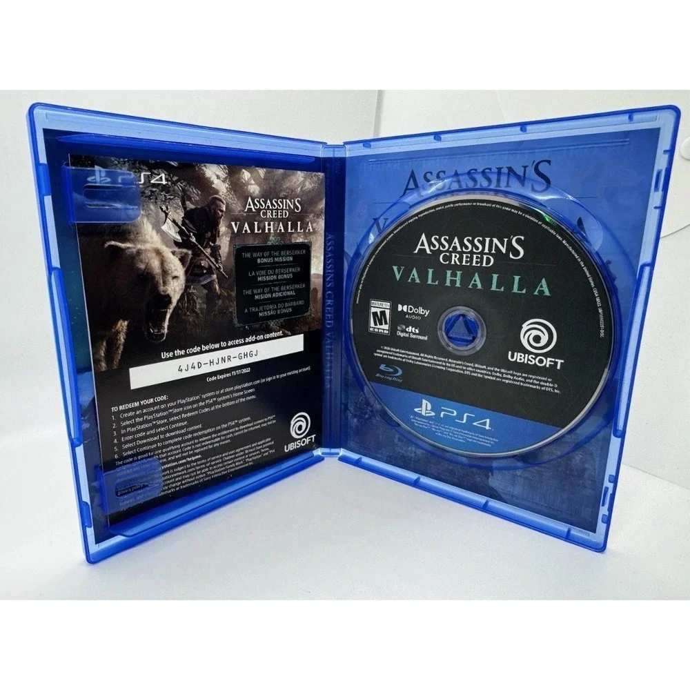Assassins Creed Valhalla Sony PlayStation 4 PS4 Ubisoft Viking Action RPG Game